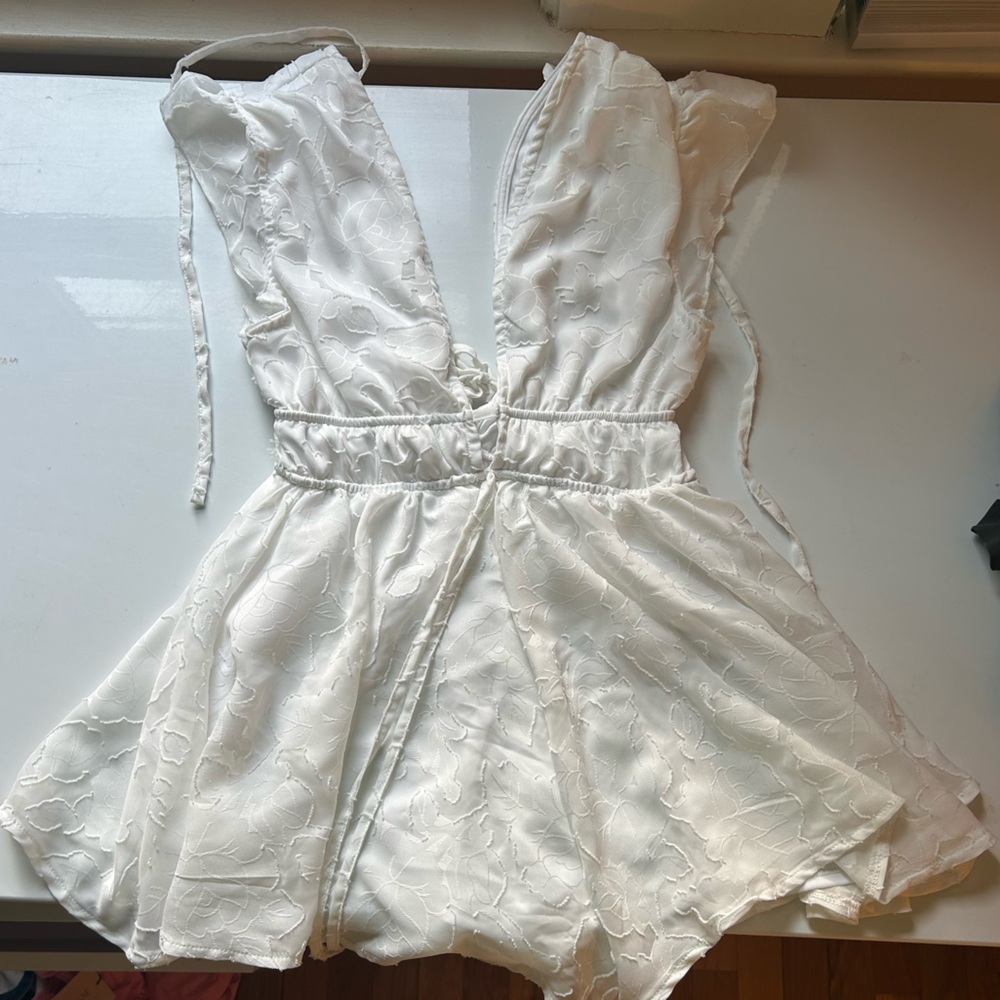 White Lace Romper Fourteen Twelve brand